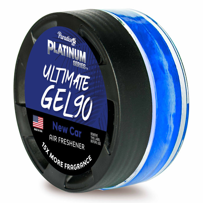 1 Paradise Ultimate Gel Air Freshener 90 Days Aroma Fragrance Scent New Car
