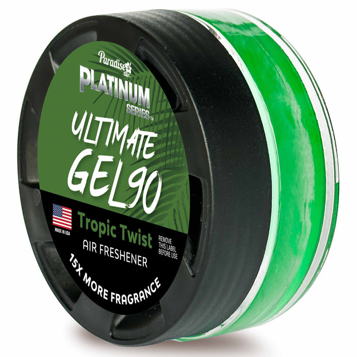 1 Paradise Ultimate Gel Air Freshener 90 Days Aroma Fragrance Scent Tropic Twist