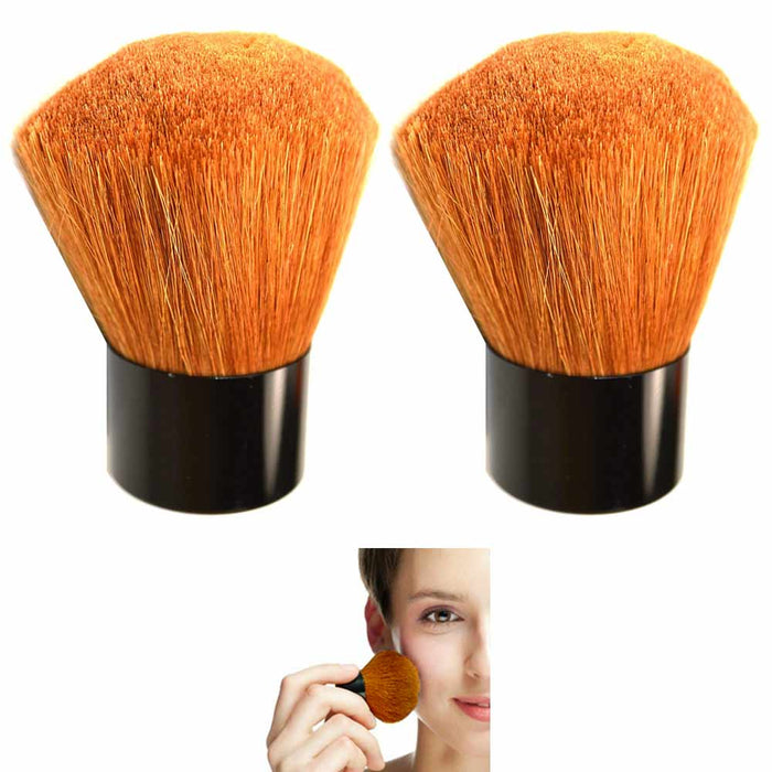2 Foundation Face Blush Kabuki Powder Contour Makeup Brush Cosmetic Tool Large