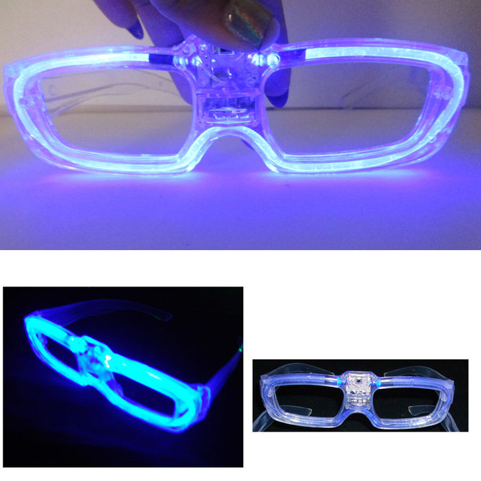 1 Light Up EDM Glasses LED Flashing Blinking Sunglasses Rave Party Club Disco Dj