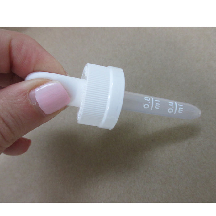 100 Plastic Pipette Eye Droppers Oil 1.2ml Graduated 20X400 Cap Lab Graduated !