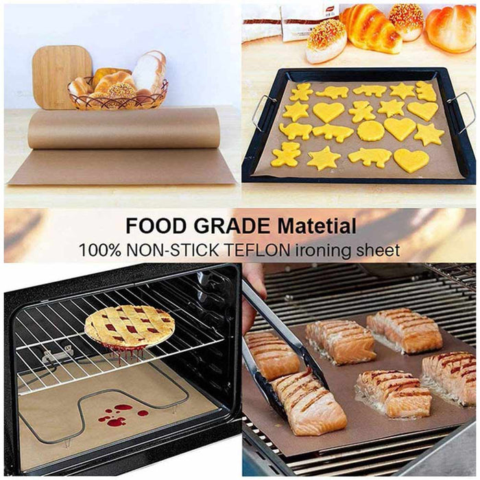 8 Pc Sheet Heat Press Oven Transfer PTFE Coated Non Stick 16" x 20" 5mil