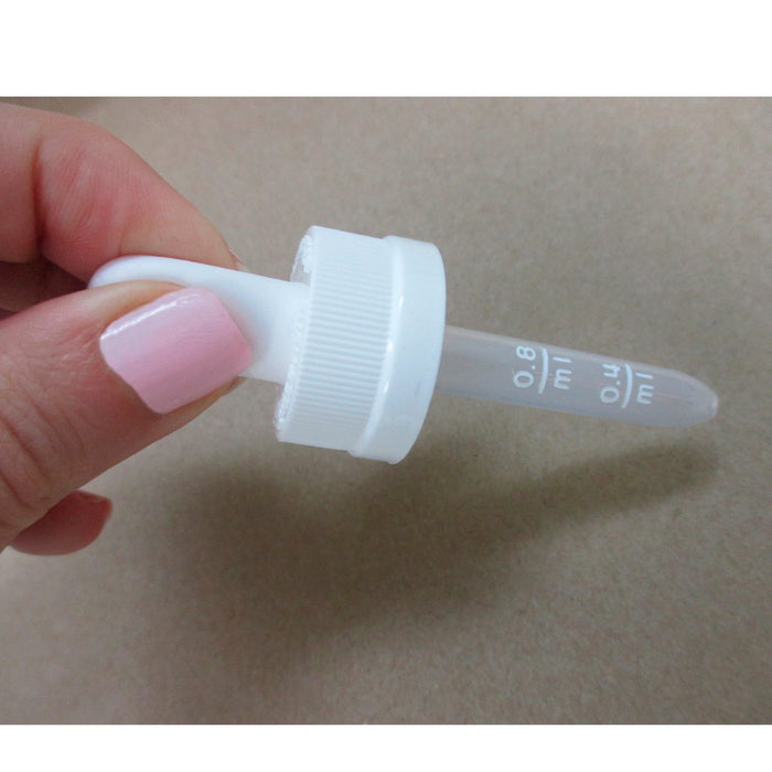 50 Plastic Transfer Pipette Dropper 1ML Medicine Science 20x400 Cap Graduated