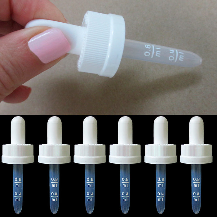 50 Plastic Transfer Pipette Dropper 1ML Medicine Science 20x400 Cap Graduated