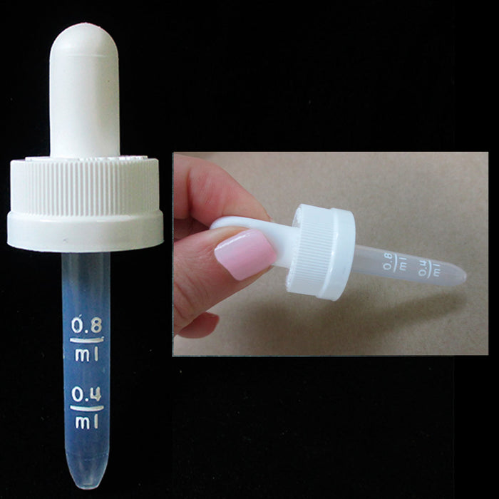 100 Plastic Pipette Eye Droppers Oil 1.2ml Graduated 20X400 Cap Lab Graduated !