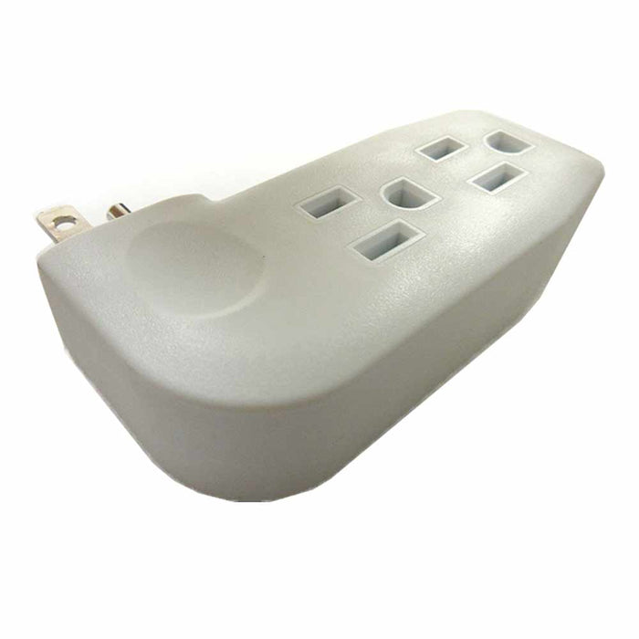 4 Triple 3Outlet Grounded AC Wall Plug Power Tap Splitter 3-Way Electric Adapter