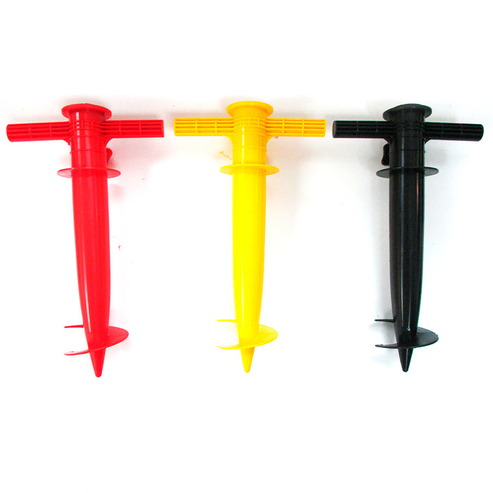 1 Umbrella Holder Anchor Spiral Stake Beach Sand Stand Beach Shade Fishing Pole