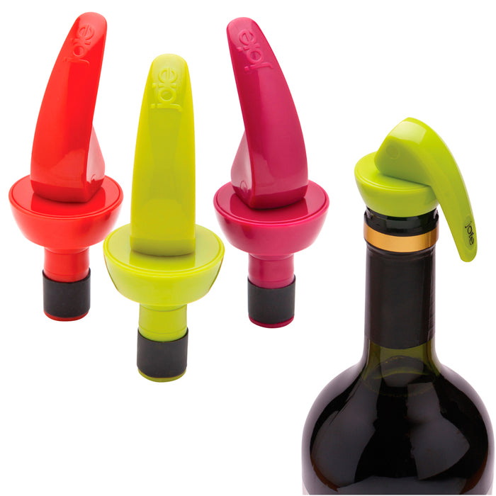 3 Pc Wine Bottle Stopper Saver Vacuum Wine Pump Stoppers Sealing Preserver Cork