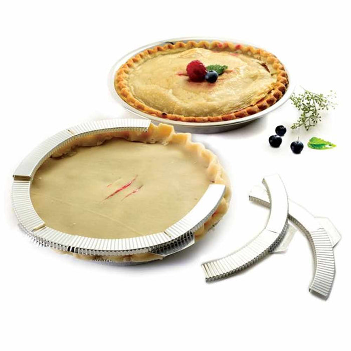 2 Packs Aluminum Pie Pizza Crust Shield Non Stick Baking Fit 8" to 10" Reusable