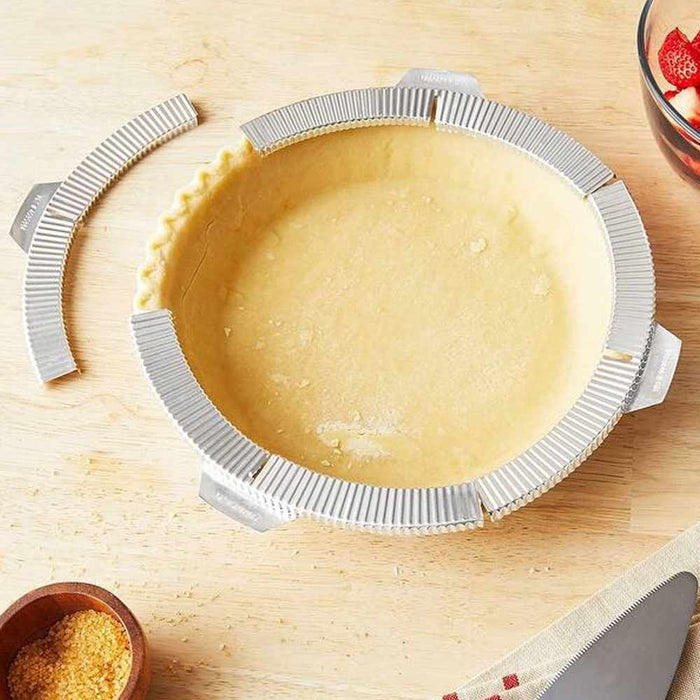 2 Packs Aluminum Pie Pizza Crust Shield Non Stick Baking Fit 8" to 10" Reusable