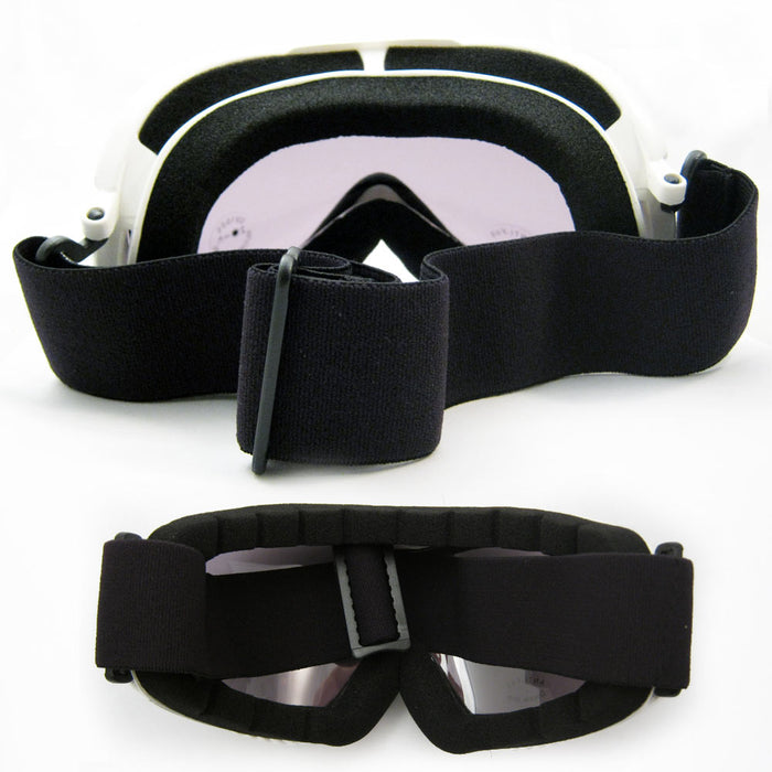 White Ski Snowboard Snowmobile Glasses Snow Ski Goggles Sport Eyewear Unisex