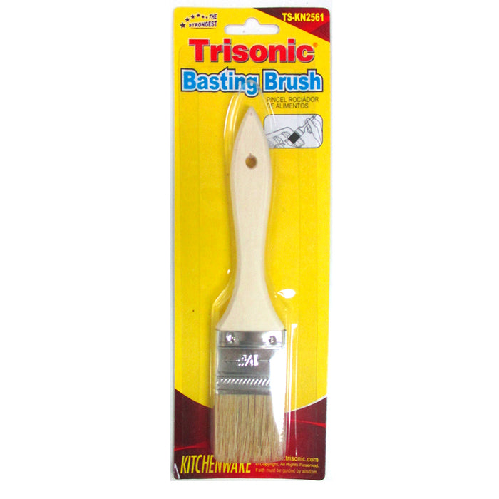 1 Pc Basting Brush 7" Kitchen Cooking Pastry Baking BBQ Sauce Butter Wood Handle