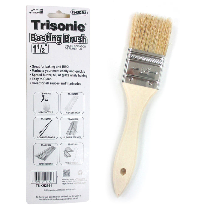 1 Pc Basting Brush 7" Kitchen Cooking Pastry Baking BBQ Sauce Butter Wood Handle