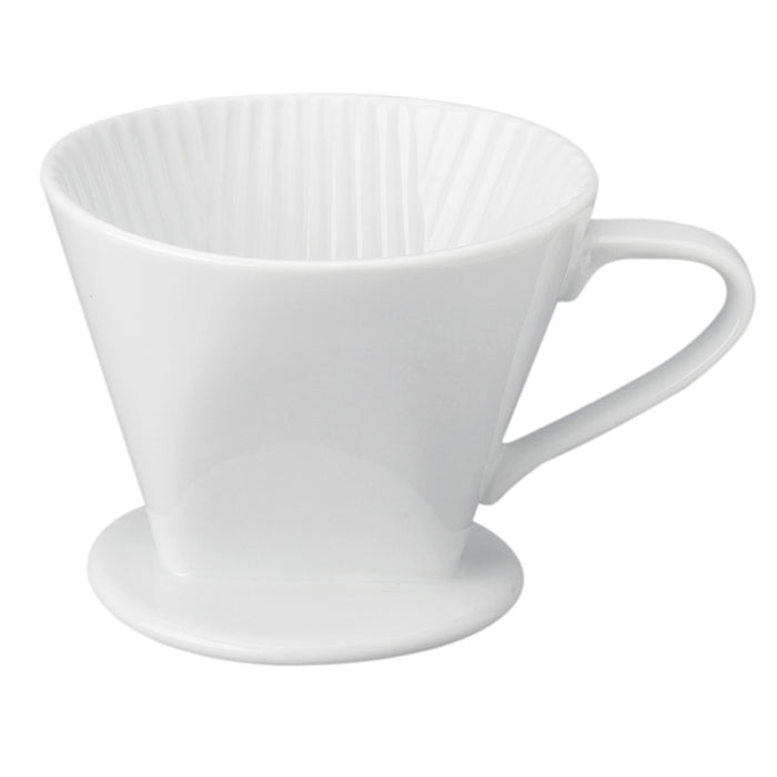 Coffee Maker Porcelain Filter Cone 2 Cup Pour Over Brew Loose Leaf Tea Brewer !