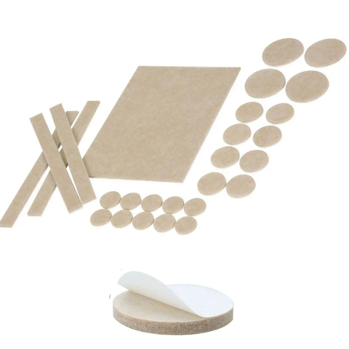 38 Pc Furniture Self Adhesive Pads Felt Floor Protectors Table Chair Leg Slide
