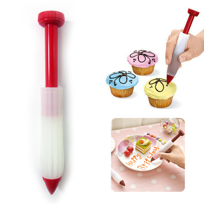 1 Pc Cake Decorating Pen Icing Pastry Decor Fondant Writing Cake Baking Syringe