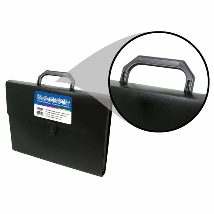 1 Document Holder Letter Size Paper Organizer Brief Case Portfolio Carry Handle