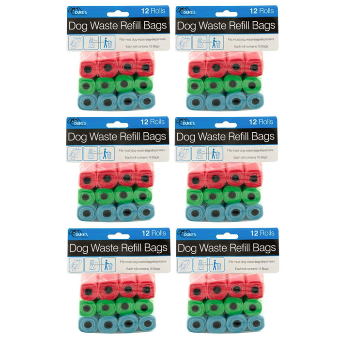 72 X Roll Dog Poop Bags Pet Waste 1080 Count Poo Puppy Pick-Up Refills Unscented