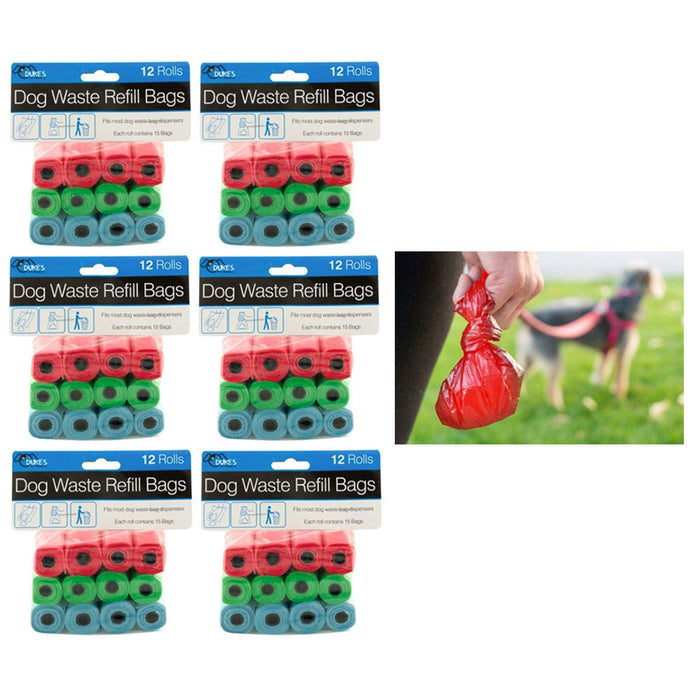 72 X Roll Dog Poop Bags Pet Waste 1080 Count Poo Puppy Pick-Up Refills Unscented