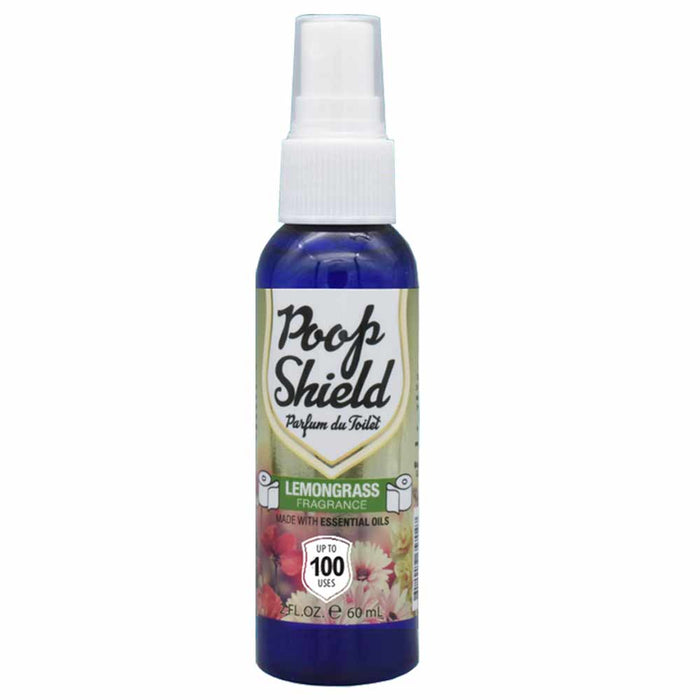 6 Pc Poop Shield Toilet Bowl Spray Before Bathroom Air Freshener Lemongrass 2oz