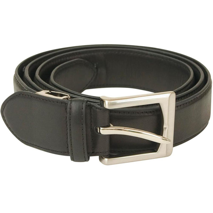 Travelon Zippered Money Belt Leather Black One Size 32"-46" Travel Waist Wallet