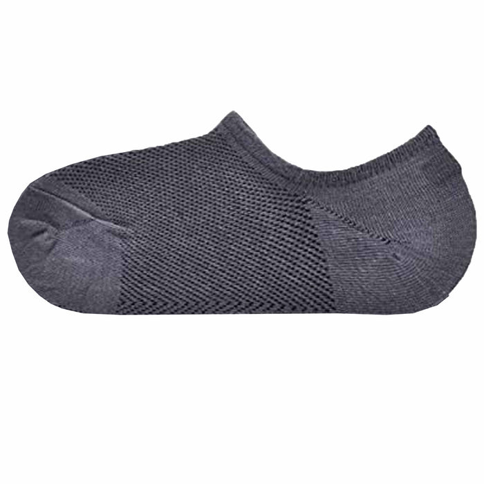 12 No Show Socks Thin Grey Loafer Soft Men 10-13 Sneakers Low Cut Non Slip Grips
