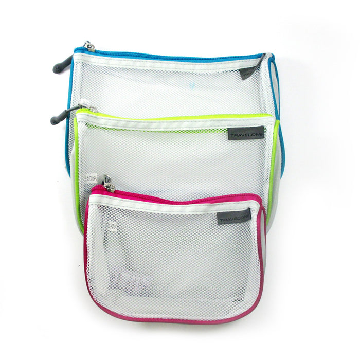 3 Pcs Travel Wash Bag Clear PVC Cosmetic Makeup Toiletry Holder Pouch Set Kit