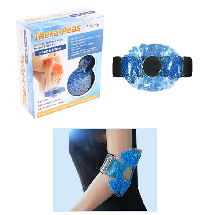 1 Hot Cold Therapy Pack Pain Relief Knee Elbow Reusable Gel Beads Wrap Muscle