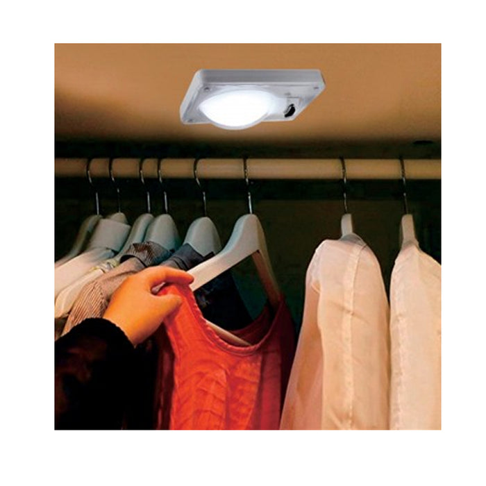 4 COB LED Bulb Switch Light Countertop Display Stick On Battery Power Mount Lamp