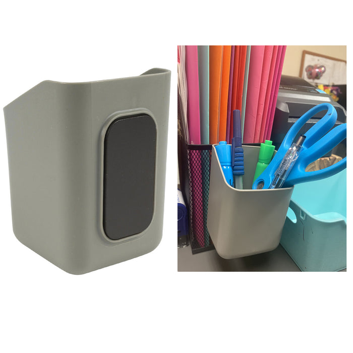 1 Pc Magnetic Cup Desk Organizer Pen Pencil Holder Storage Tray Desktop Office