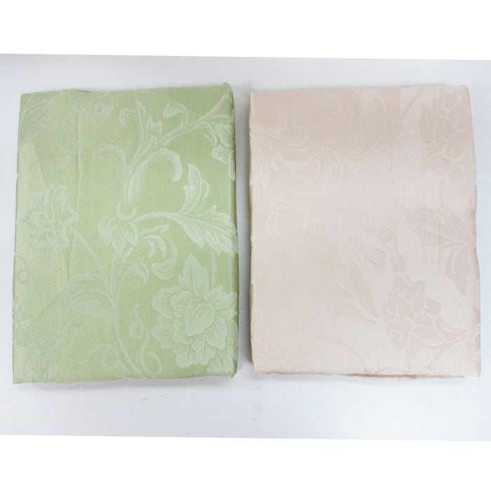 1 Damask Tablecloth 60" X 84" Rectangle Polyester Easy Care Colors Dining Room