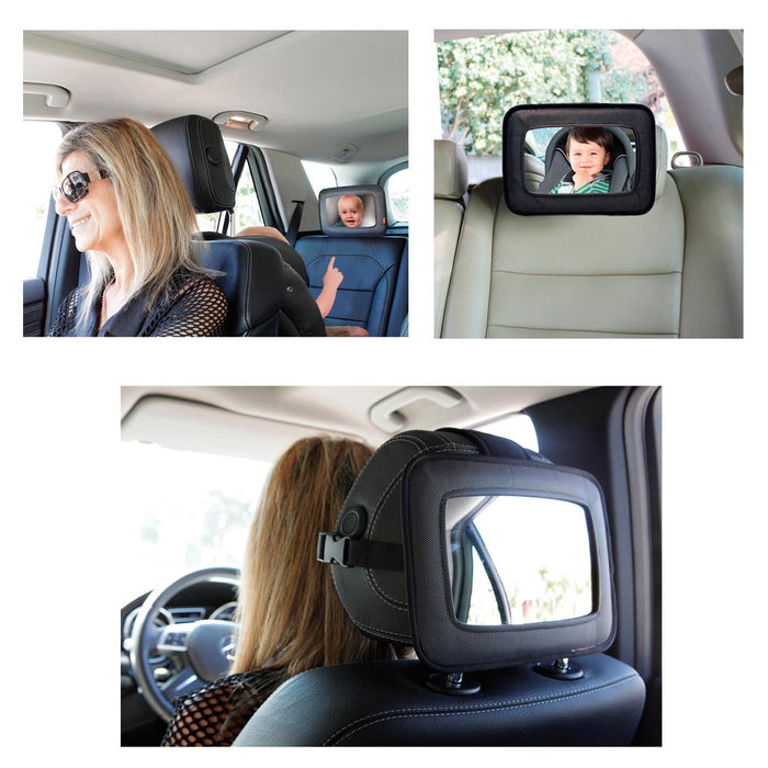 Baby Car Mirror Infant Rear Facing Seat Wide Clear View Shatterproof Adjustable
