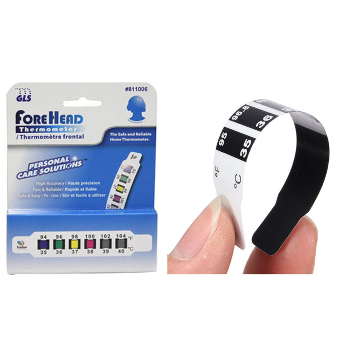 2 Pc Forehead Thermometer Strip Disposable Reusable Baby Fever Body Temperature