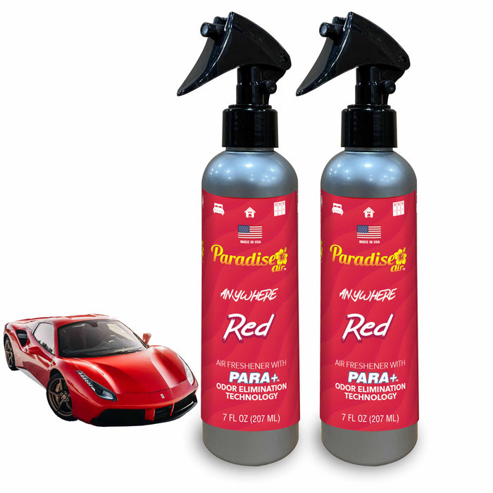 2 Pc Paradise Air Freshener Spray Odor Eliminator Home Fragrance Aroma Scent Red