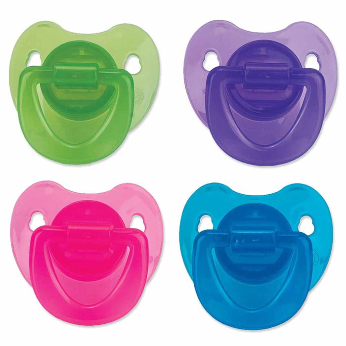 4 Pk Baby Pacifier BPA-Free 0+ Months Infant Newborn Orthodontic Silicone Nipple