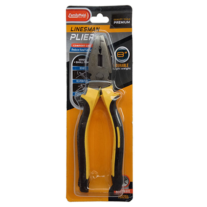 1 Heavy Duty Linesman Pliers 8" Comfort Grip Premium Quality Wire Stripper Tools