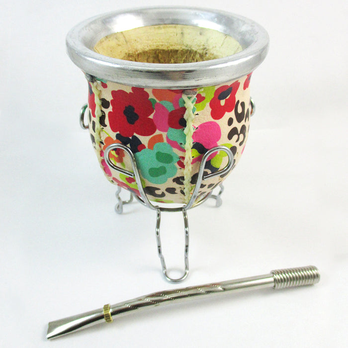 Mate Gourd Cup Bombilla Straw Argentina Weight Loss Detox Diet Tea Drink 32418 !