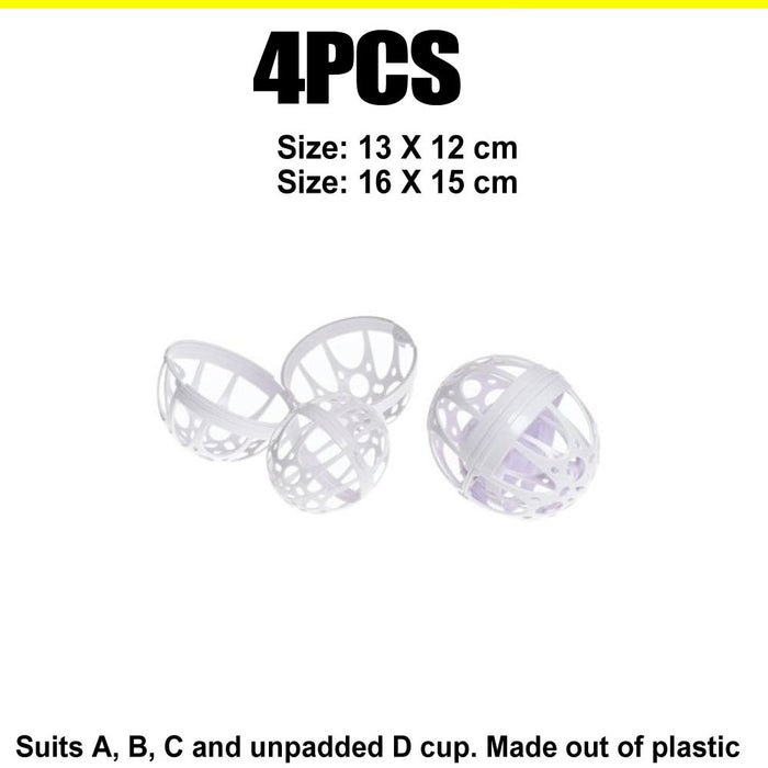 4 PC Ball Bubble Bra Saver Hot Washers Laundry Washing Double Machine Protector