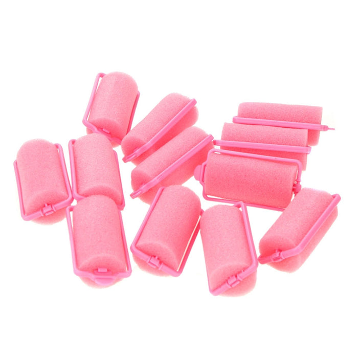 30 X Foam Hair Rollers Medium Soft Cushion Curlers Care Styling Curls Waves New