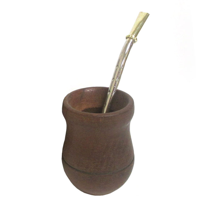 Argentina Mate Gourd Kit Yerba Tea With Straw Bombilla Set Detox Drink New 8426