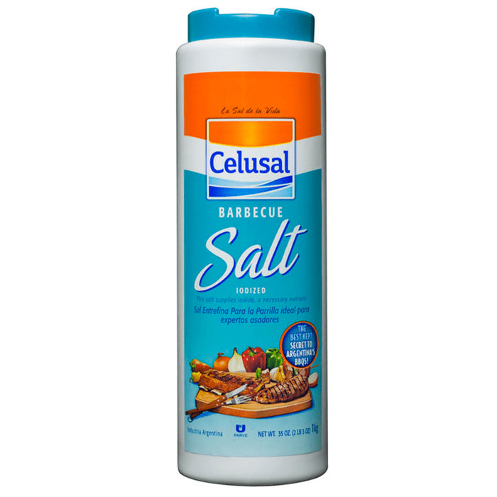 2 Pc Celusal Barbeque Grill Salt Sal Parrillera Argentina BBQ Iodized Seasoning
