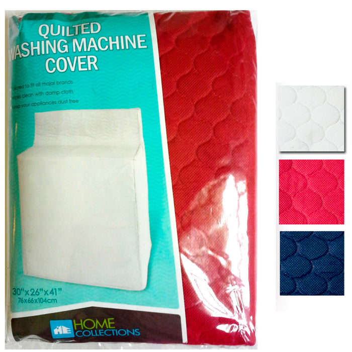2 Pc Quilted Fabric Washing Machine Cover Dust Free Appliance Cover 30"x26"x41