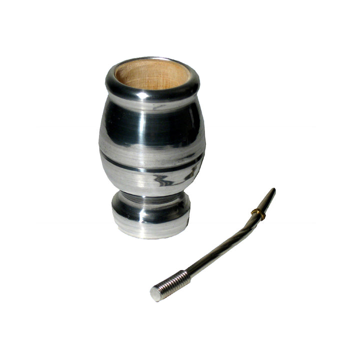 ARGENTINA MATE GOURD YERBA TEA CUP WITH STRAW BOMBILLA KIT DETOX DRINK SET 0236