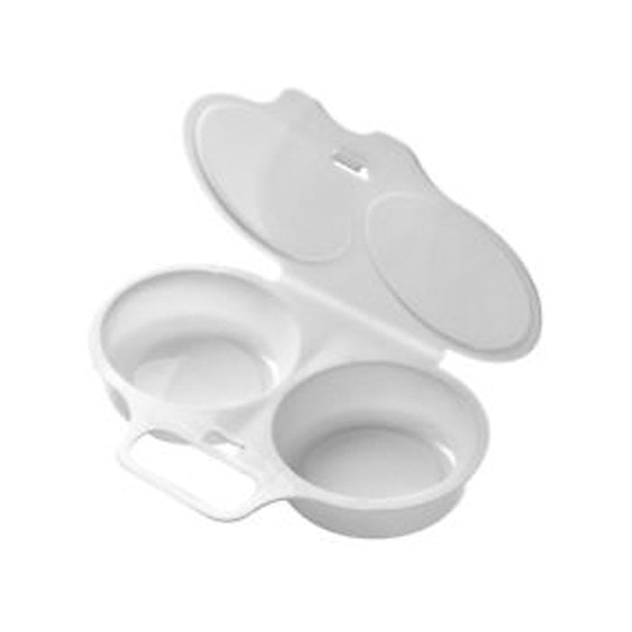4 Microwave Oven Two Egg Poacher Sandwich Breakfast Instant Cooker Kitchen Tool