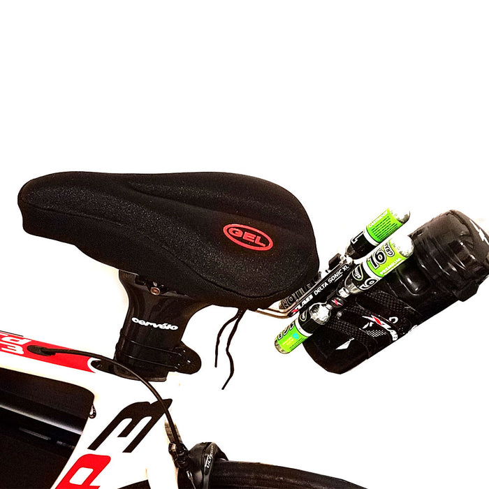 1 Gel Bike Seat Cover Padded Comfortable Bicycle Ride Soft Cushion Saddle