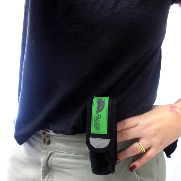 Flashlight Holster Black Nylon Holder Belt Pouch Case LED Torch Belt Loop Pocket