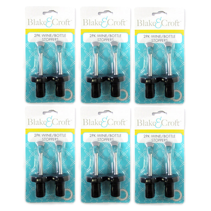 12 Wine Bottle Stoppers Keep Fresh Saver Vacuum Sealer Preserver Airtight Set
