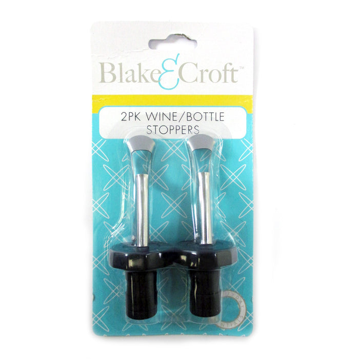 2 Wine Bottle Stoppers Keep Fresh Saver Vacuum Sealer Preserver Airtight Set