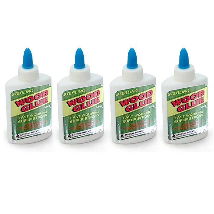 4 Pc Wood Glue Super Strong Carpenter Repair Adhesive Bond Fast Dry Transparent