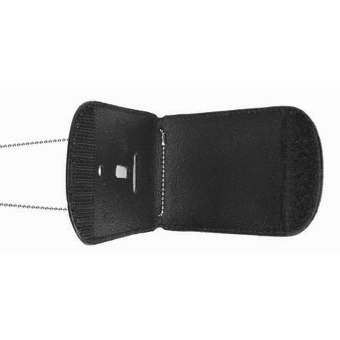 Leather Badge Holder Detective Belt Neck Hanger Chain Law Security Enforcement